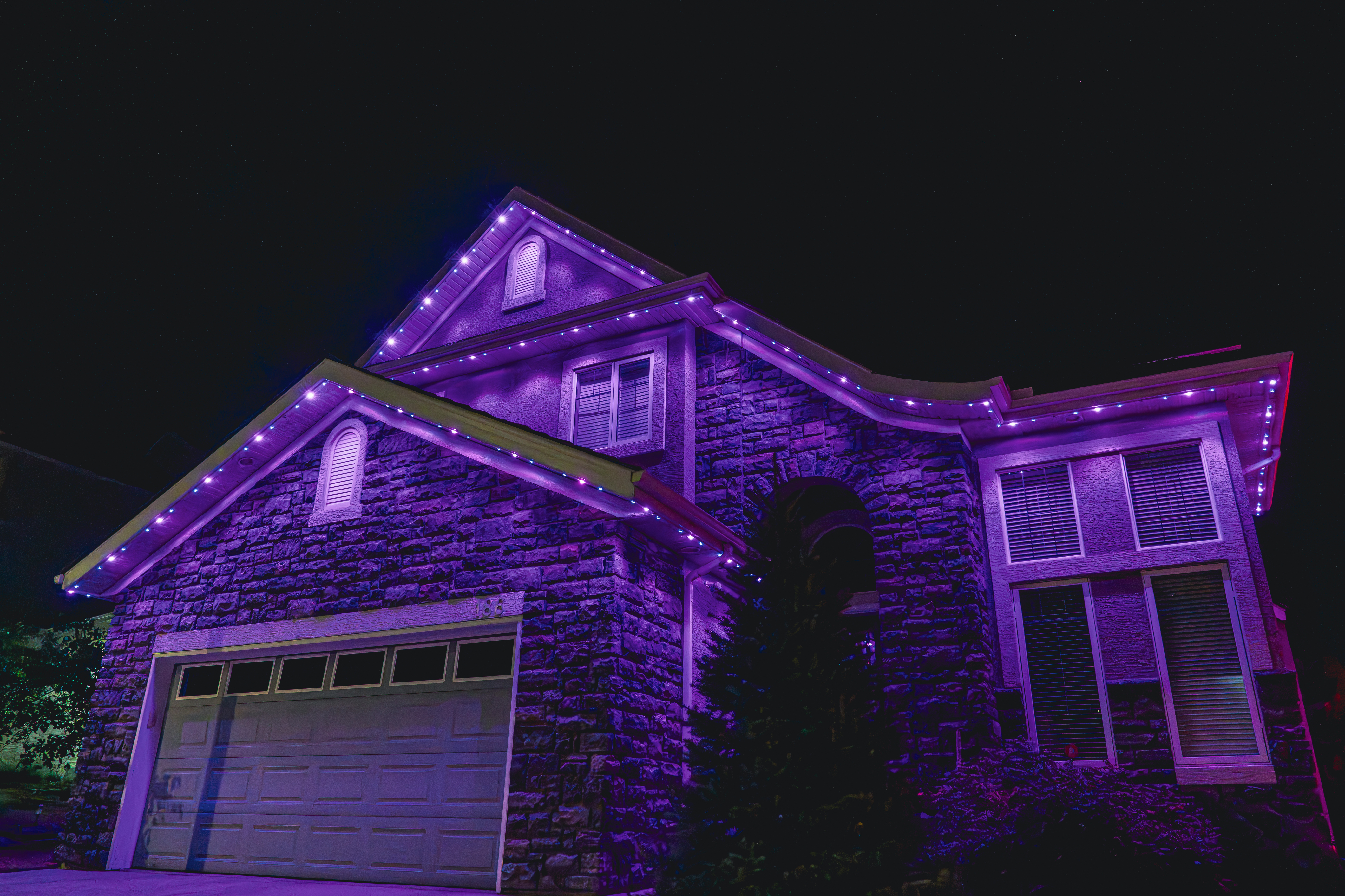 Permanent holiday lighting installation in Calgary – year-round LED by Lior Lighting